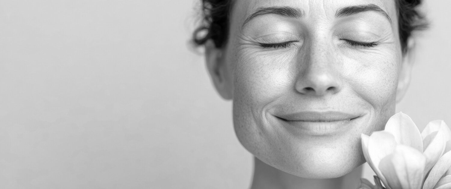 Serenity and joy: woman with closed eyes embracing nature's calm